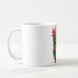 Coral Blossom Tiki Coffee Mug