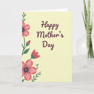Coral Blush Mothers Day Card