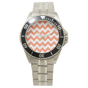 Coral Bold Chevron Watch