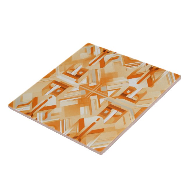 Coral Charm Apricot Ripple Collection Tile (Side)