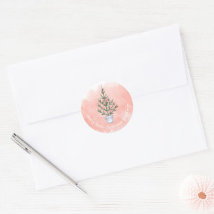 🎄📧 Coral Christmas  Envelope Seal