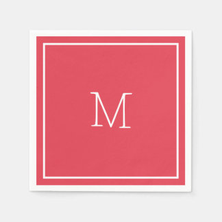 Coral Colour Paper Napkin