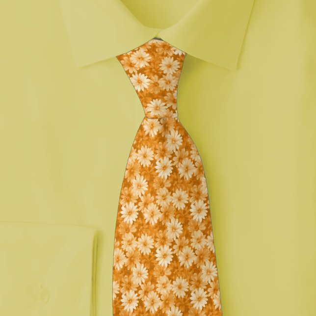 Coral Daisies Tie (Creator Uploaded)