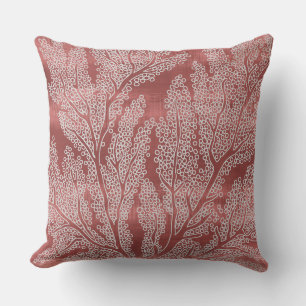 Coral Decorative Pillow Beach Throw Pillows