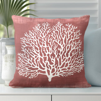 Coral Decorative Pillow | Coastal Style