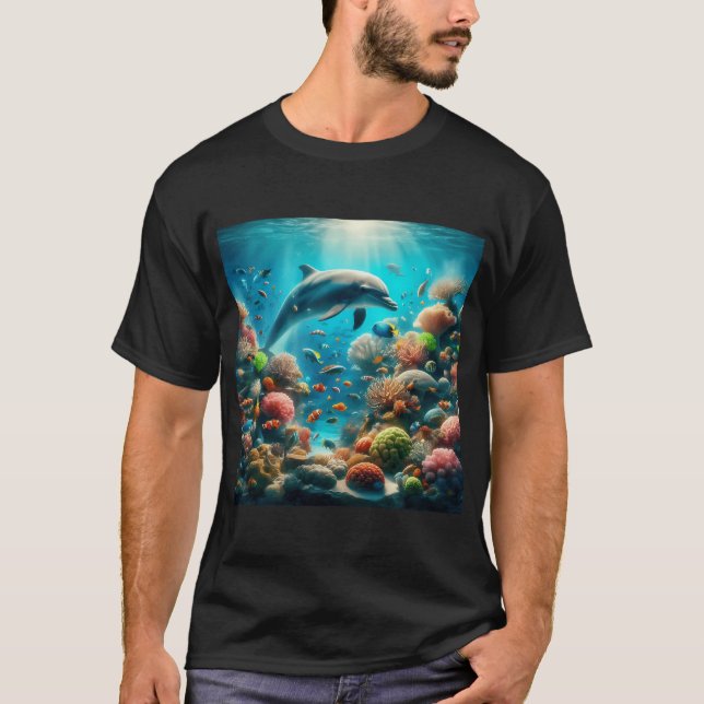 Coral Dolphin 6 T-Shirt (Front)