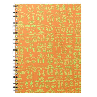 Coral Doodle Spiral Notebook - Abstract Line Art i