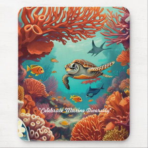 "Coral Dreamscape" Mouse Pad