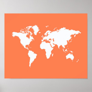 Coral Elegant World Poster