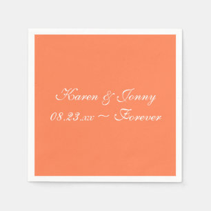 Coral Fashionable Colour Design Napkins