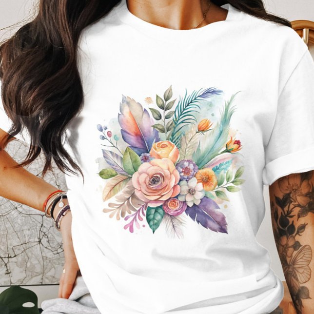 Coral Feather Bouquet T-Shirt (Creator Uploaded)