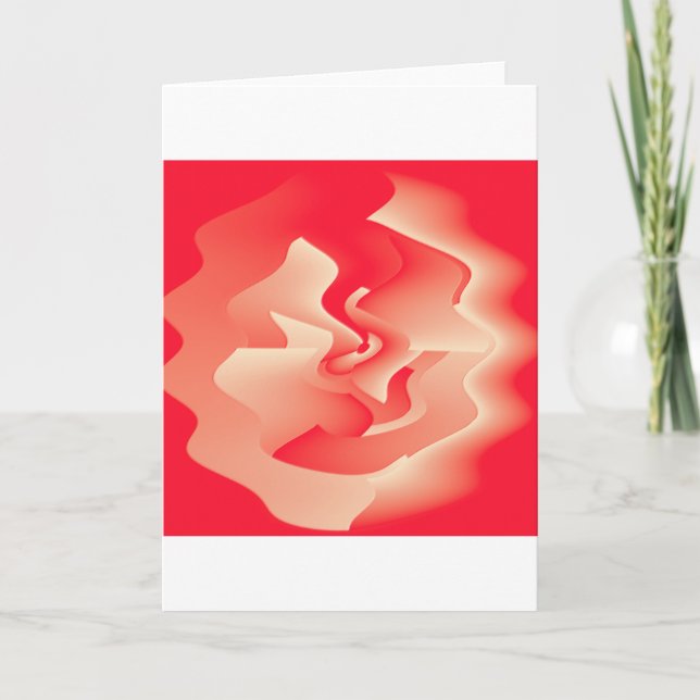 coral flower card (Front)