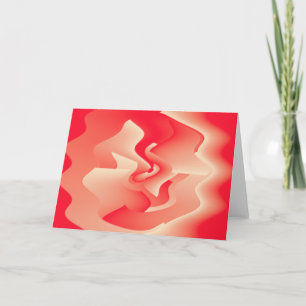 coral flower card