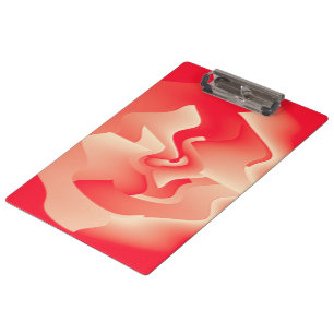 coral flower clipboard