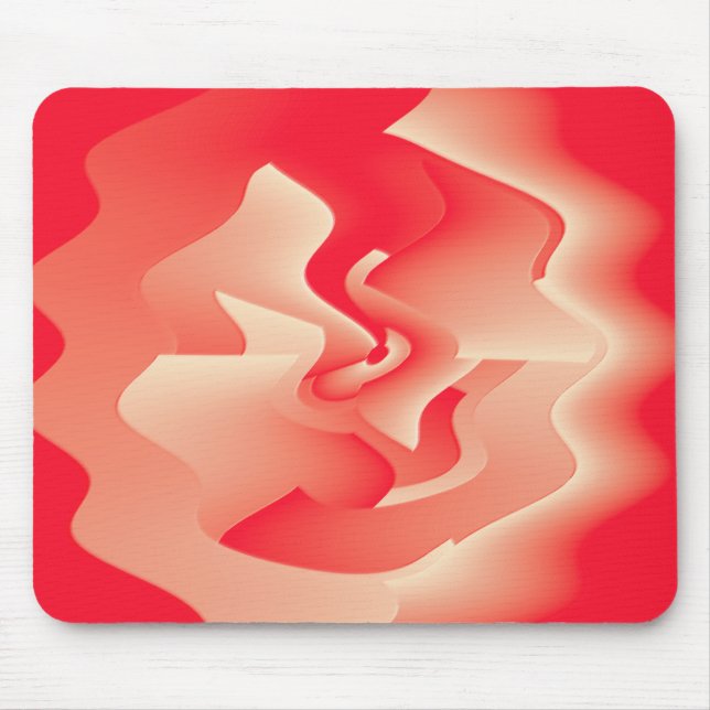coral flower mouse pad (Front)