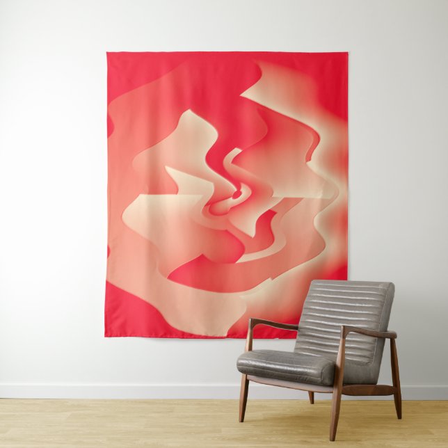 coral flower tapestry (In Situ)