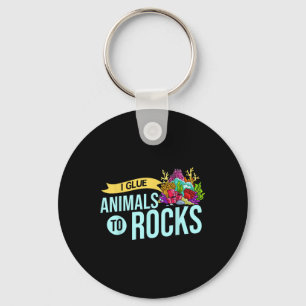 Coral Frag Gift Reef Aquarium Fish Tank Aquarist Key Ring