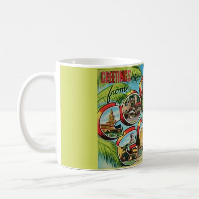 Coral Gables Florida Greeting Coffee Mug (Left)