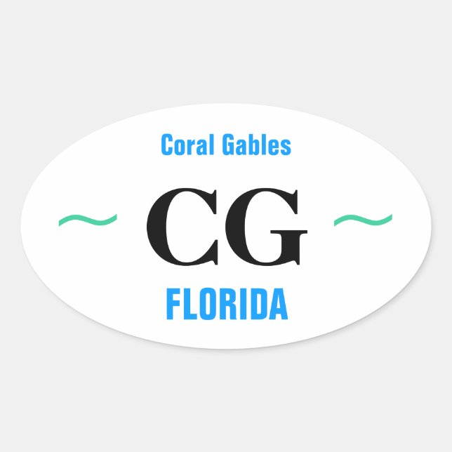 CORAL GABLES stickers (4) (Front)