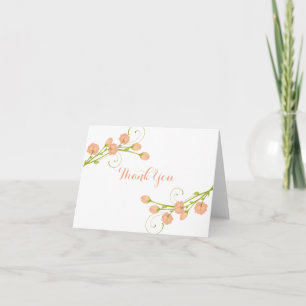 Coral Garden Roses - thank you notes