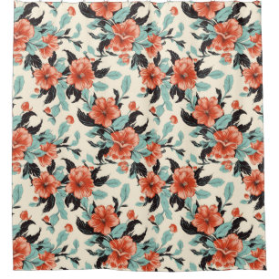 Coral Garden Shower Curtain