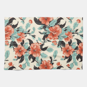 Coral Garden Tea Towel