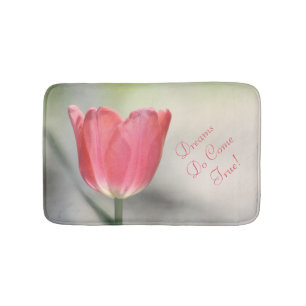 Coral Garden Tulip Photograph Bath Mat