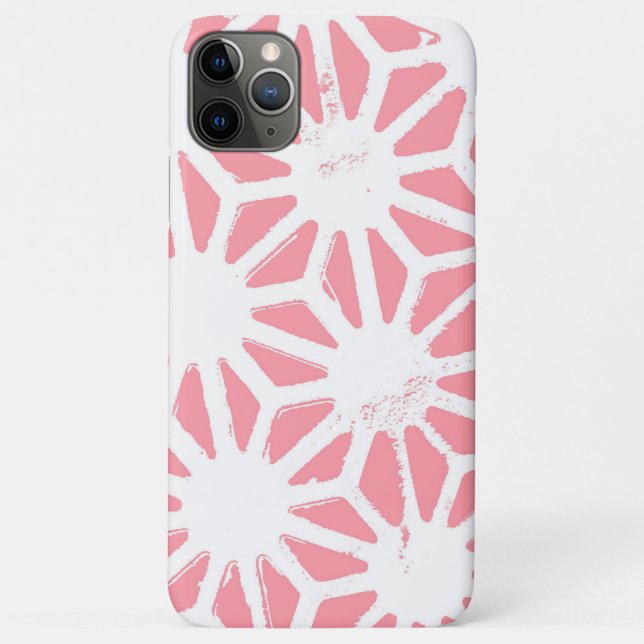 Coral geometric pattern Case-Mate iPhone case (Back)