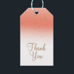 Coral & Gold Modern Glam Bridal Shower Party Gift Tags<br><div class="desc">Customise however you want. Matching items available.</div>