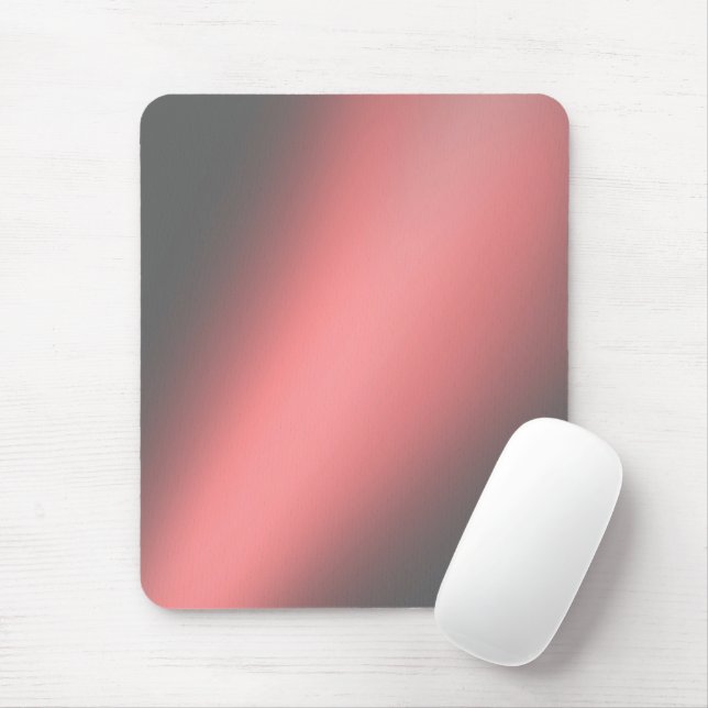 Coral  Gray  moonlight ombre  Mouse Pad (With Mouse)