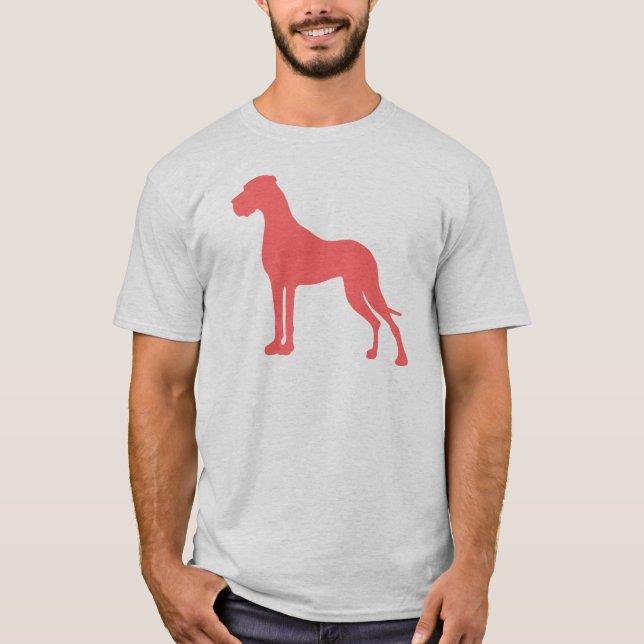 Coral Great Dane T-Shirt (Front)