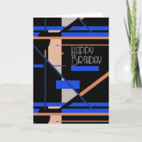 Coral Grey Royal Blue White Black Birthday 