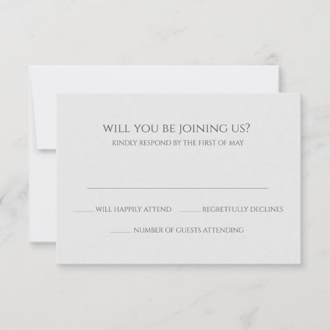 Coral Heart Wedding RSVP Card (Front)