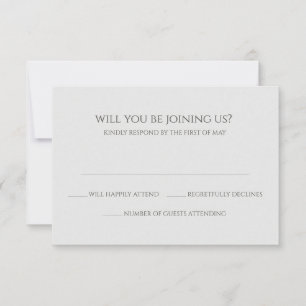 Coral Heart Wedding RSVP Card