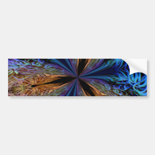 Coral Kaleidoscope Bumper Sticker