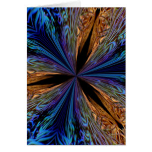 Coral Kaleidoscope Greeting Card