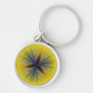 Coral Kaleidoscope Keychain