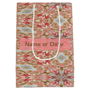 Coral Kaleidoscope Medium Gift Bag