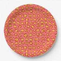Coral Leopard Print