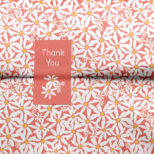Coral - Make My Daisy Tissue Paper