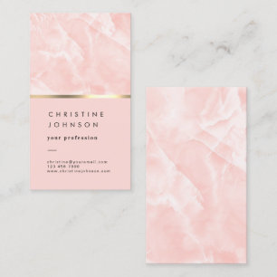 coral marble business card
