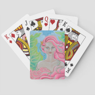 Coral Mermaid Deck of Cards