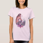 Coral mermaid with flowers by Renee Lavoie  Gift B T-Shirt<br><div class="desc">Taken from my original acrylic artwork Coral mermaid. Copyright Renee L. Lavoie</div>