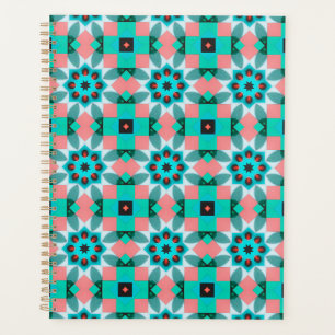 Coral & Mint Mandala Planner