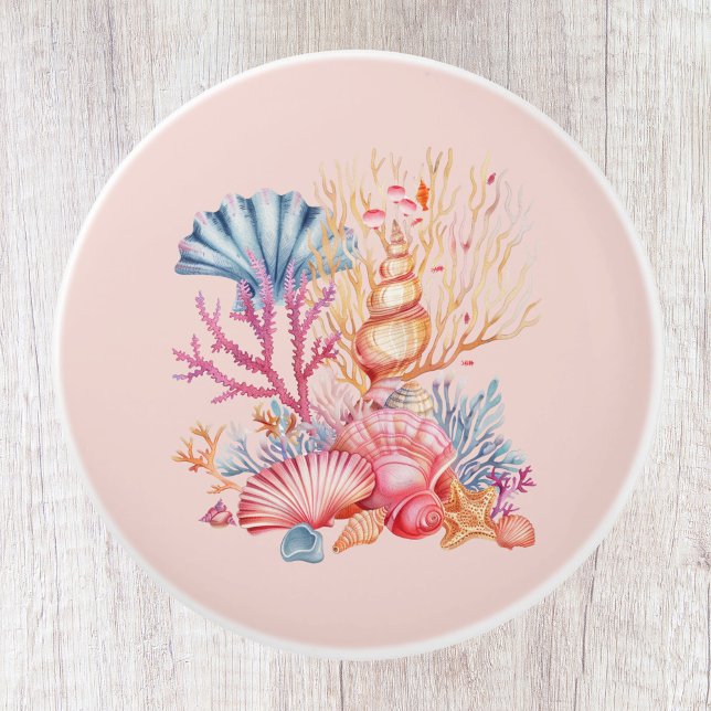 Coral Nautical  Ceramic Knob (Creator Uploaded)