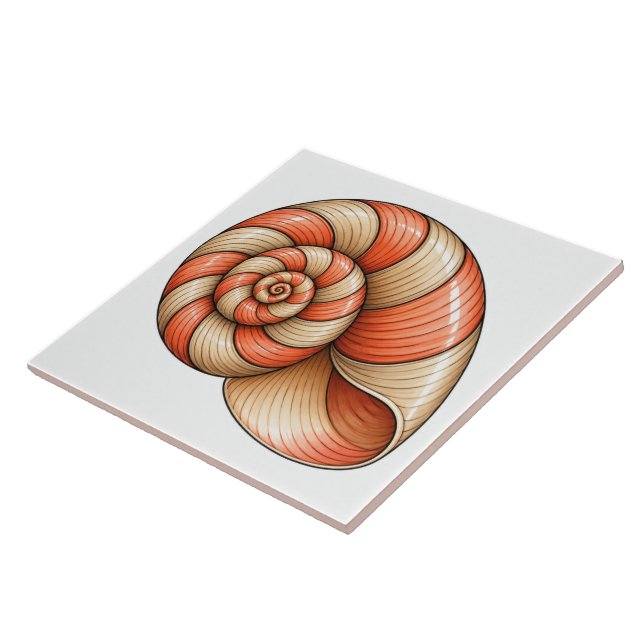 Coral Nautilus Tile (Side)