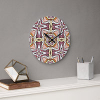 Coral Orange Red Pink Violet Hip Bohemian Bali Art