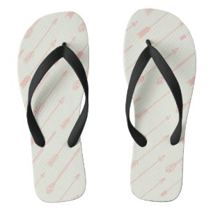 Coral Outlined Arrows Pattern Jandals