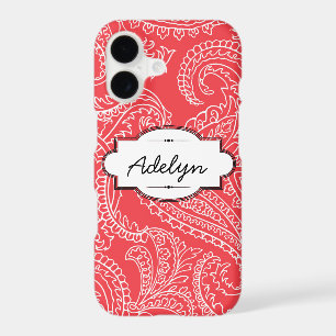 Coral Paisley iPhone 7 Barely There Case