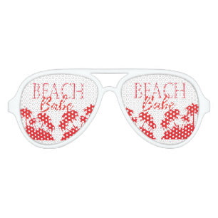 Coral palm Beach aviator Adult Sunglasses